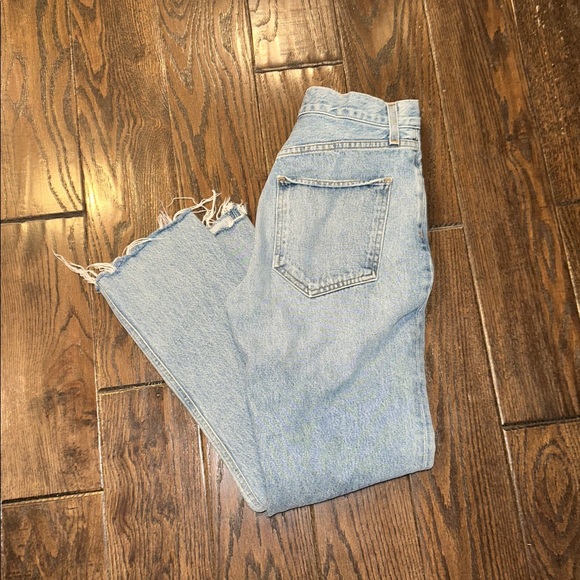 Agolde Riley cut Denim Jeans in Light Blue size 26 - Picture 9 of 12